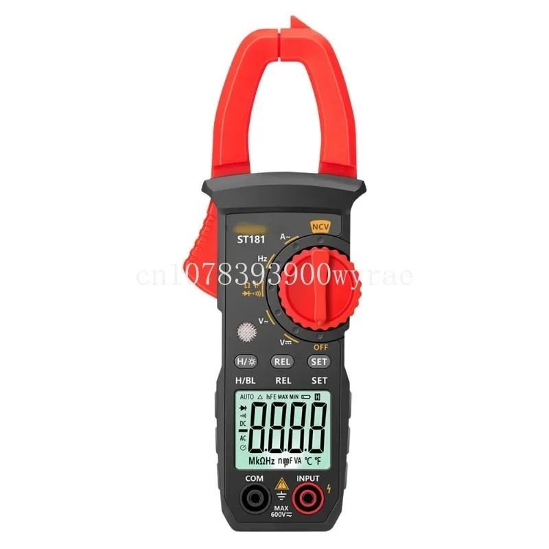 ST181 Digital Clamp Meter DC/AC Current 4000 Counts Multimeter Ammeter Voltage Tester Car Amp Hz Capacitance NCV Ohm Test