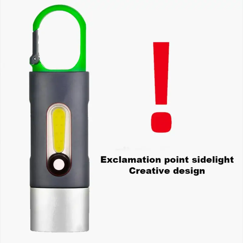 Outdoor Portable Flashlight Super Bright Tactical Mini Multi-function Keychain Light Waterproof Work Flashlight Side Light