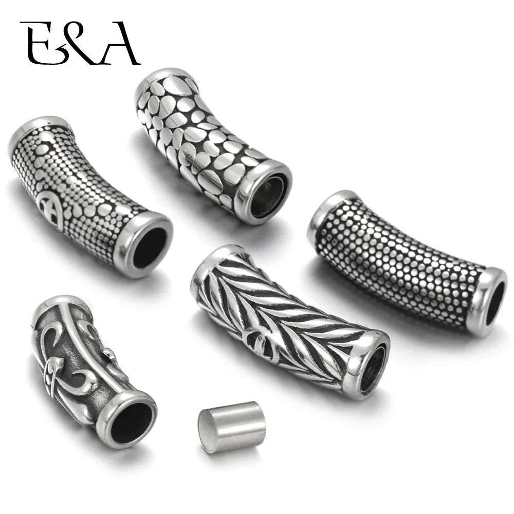 316L Stainless Steel Magnetic Clasps Hole 6mm for Leather Cord Clasp Bracelet Magnet Buckle DIY Jewelry Making Supplies