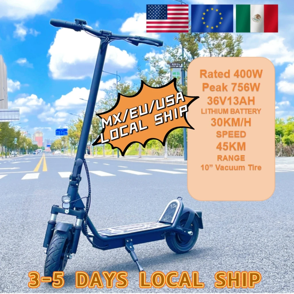 

DriveTron MX EU USA Local Ship Folding Electric Scooter 400W Motor 36V 13Ah Battery Commuter Adult Electric Scooter