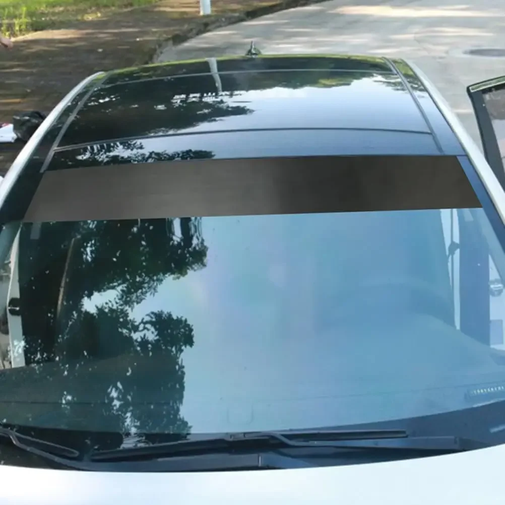 20*150CM Car Sunshade Stickers Perforated Matte Black Vinyl Film Sheet Auto Window Decorative Car Accessories