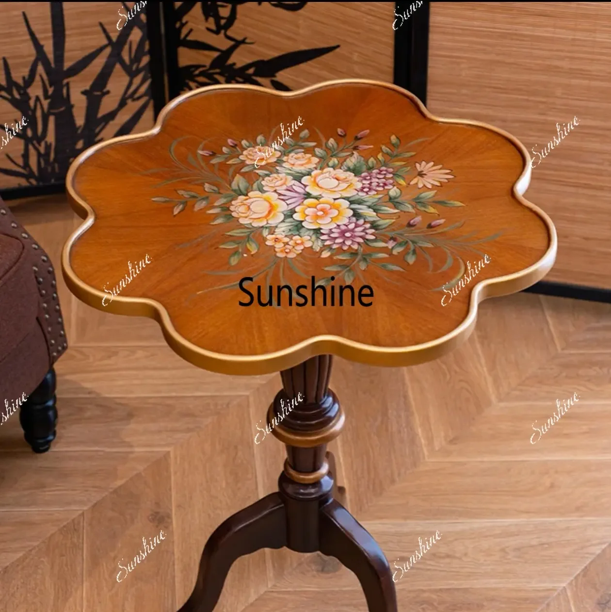 Creative art retro living room bedroom items placement table