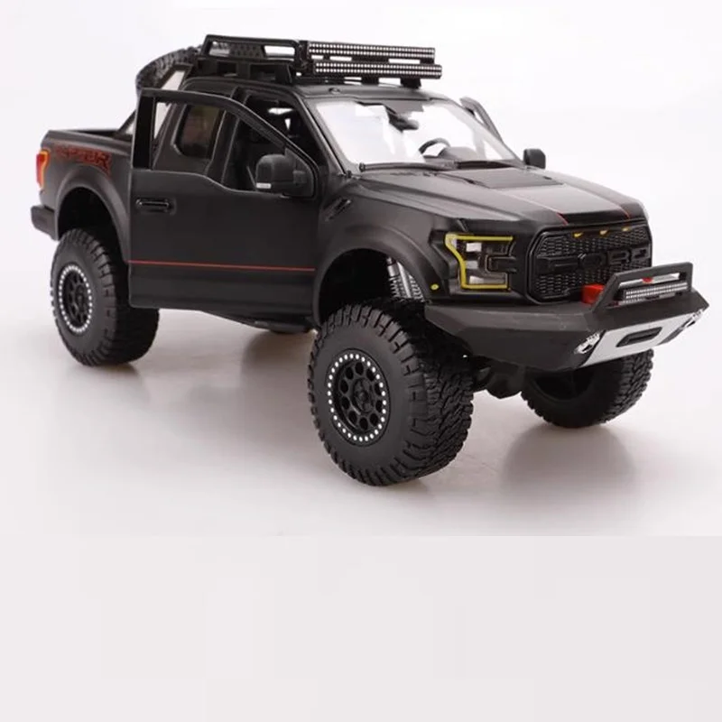 Maisto 1:24 F150 Pickup Modified Version Black Alloy Simulation Model Car