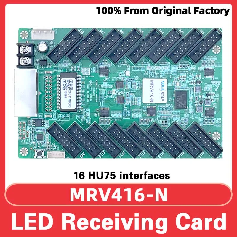 Novastar MRV416-N Receiving Card LED Video Wall Controller LED Display Screen RGB Matrix HBU75 Full Color Module Control card