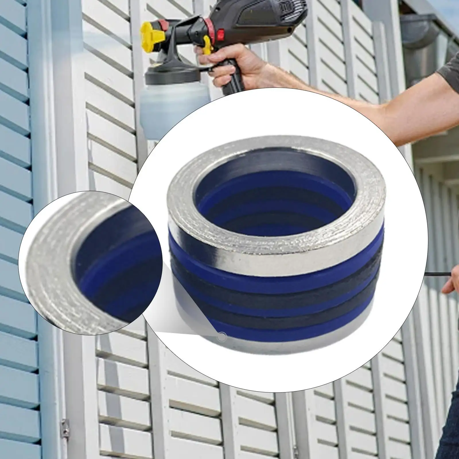 Airless Paint Sprayer Seals, Repairing Parts Replacement O Rings, 970 Accessories, Seal Repair Kit Wear Resistant Anti Slip