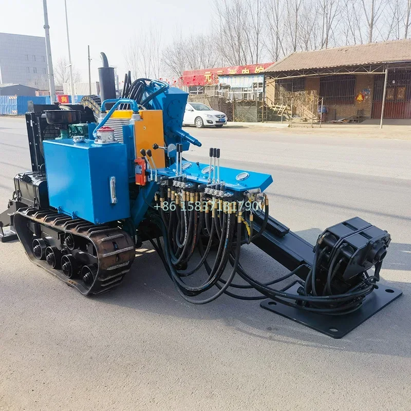 China Hot Sale Ground Hole Drill Rig Machine 5 Ton Horizontal Directional Drilling Rig 51KN Underground Contrcution Drill Rig