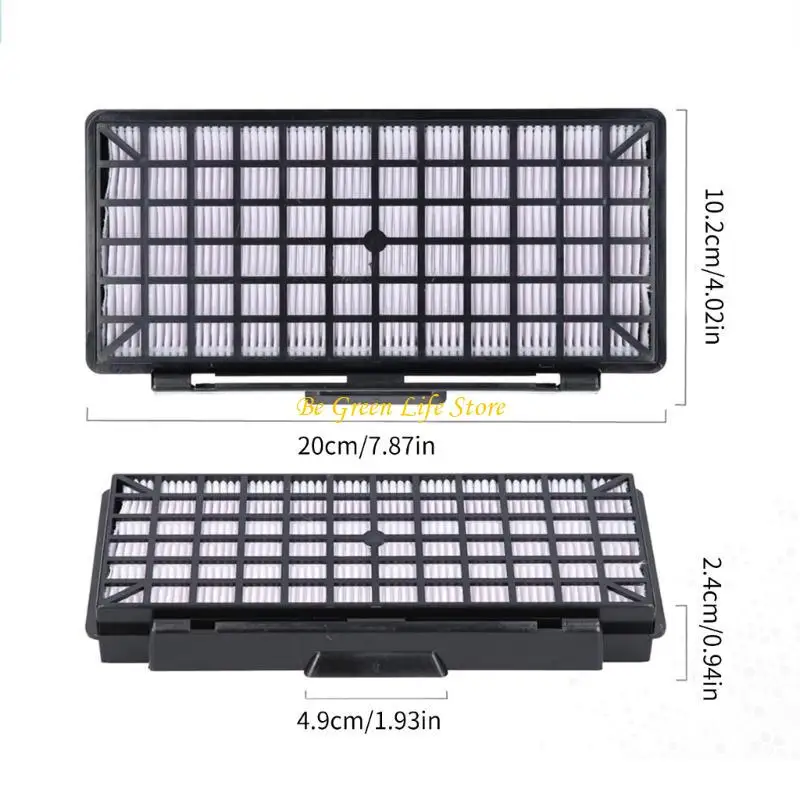 M7DF 2PCS مرشحات عالية الكفاءة مرشحات نظافة الفراغ مجموعة استبدال مرشح استبدال مناسبة ل BBZ154HF VZ154HFB