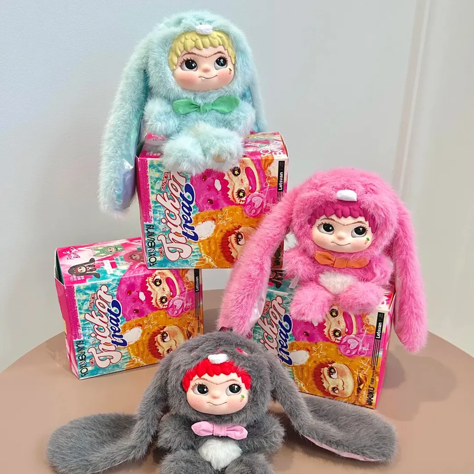 新作高品質ワククウキツネ＆バニートリックオアトリートシリーズブラインドボックストイズ可愛いアクションフィギュアドールサプライズゲスバッグペンダントギフト