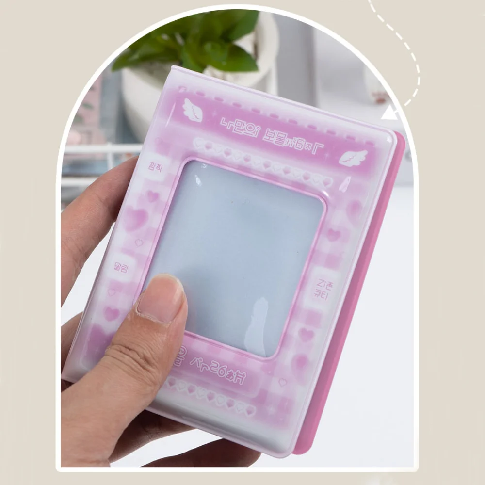 Cute PVC Card Book Hollow Out Design 3 Inch Card Binder 40 Pockets Photo Album