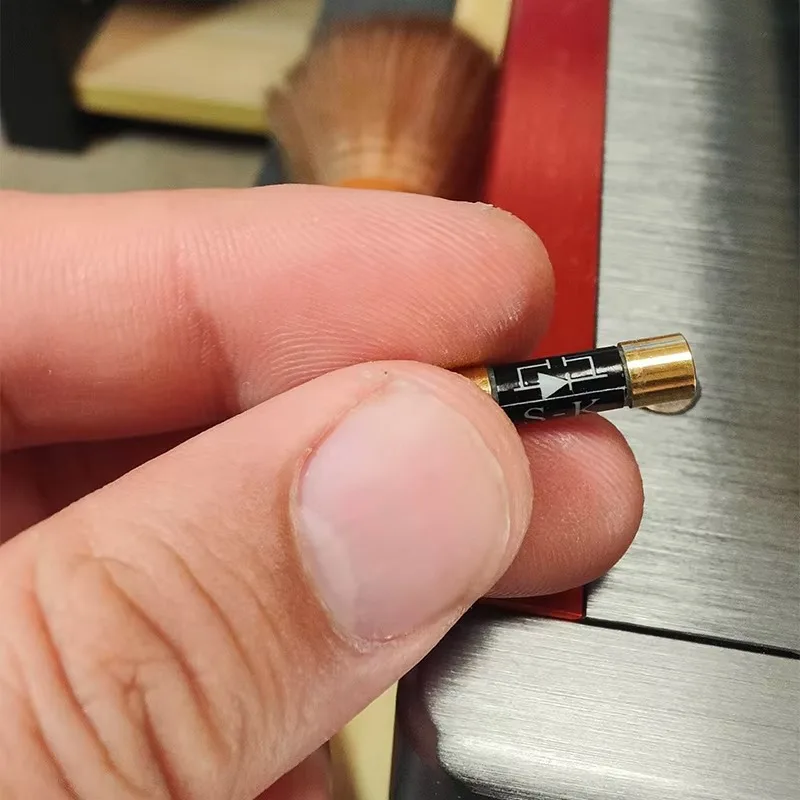 FFHAS 5x20mm Oil-Immersed Slow Blow Fuse, 5N Pure Silver Gold Nano Coated, For HiFi Preamp, Tube Amp, CD & DAC