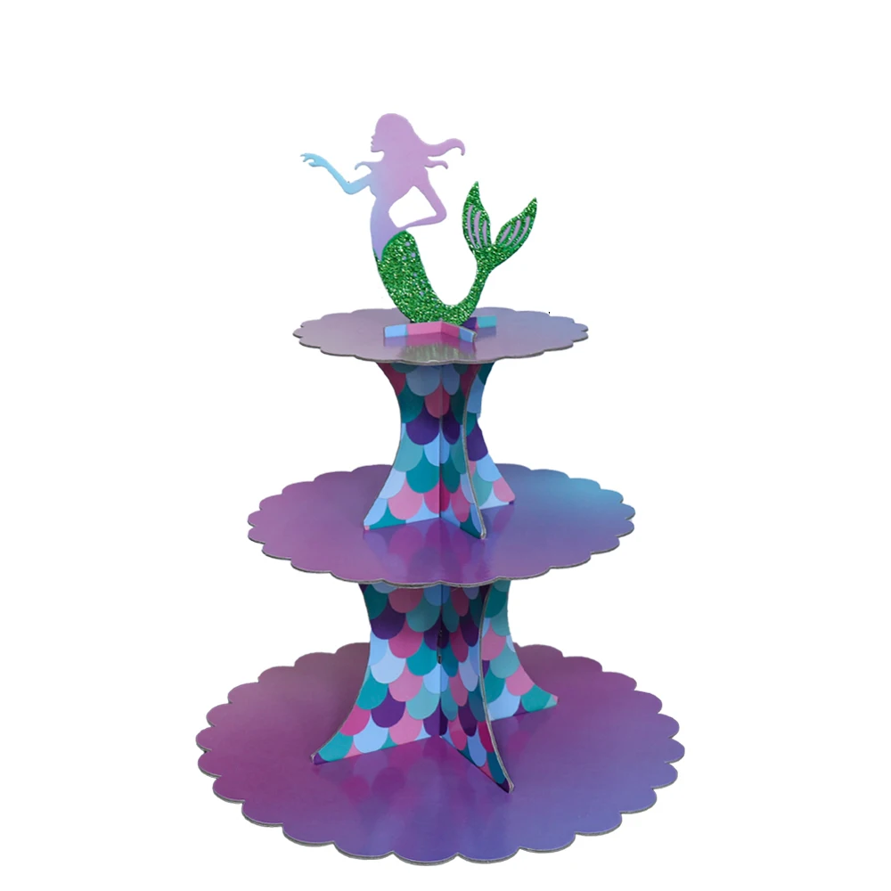 Disney Mermaid Princess Birthday Decoration Tableware Balloon Set Sea\'s Daughter Girl Party Theme Event Supplies Banner Backdrop