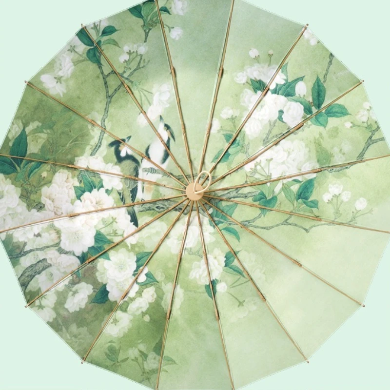 

Fashion Three Fold Manual Umbrella Color Coating UV Protection Sunshade Dual Purpose Rain Umbrella for Ladies