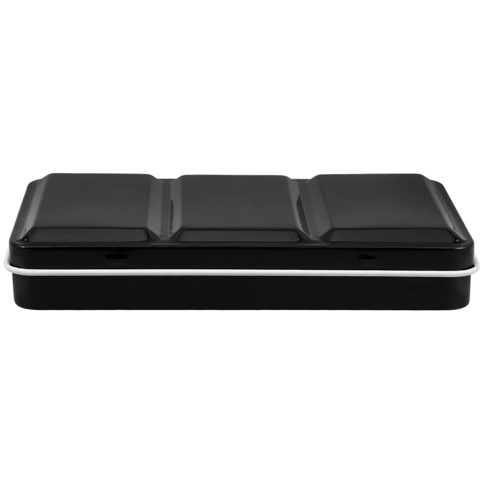 

Empty Watercolor Tin Palette Iron Box Black Portable Travel Paint Pans Case Durable Organizer for Artists Watercolor Painting