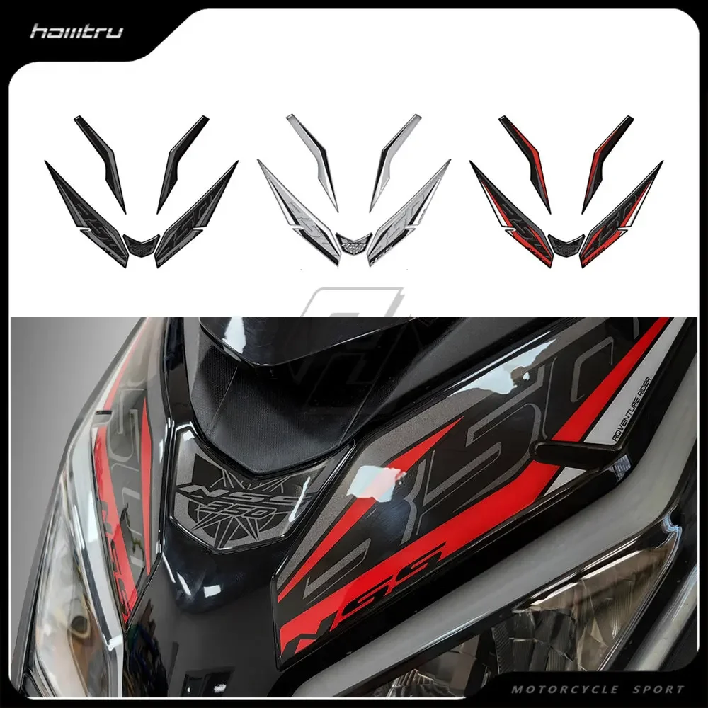 

3D Resin Motorcycle Front Fairing Sticker for Honda Forza NSS 350 From 2023 decoration