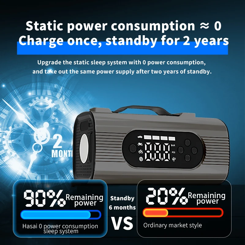 

Portable Multi Function Super Capacitor Multi-Function Battery Booster Power Bank Jump Starter Power Bank for Car