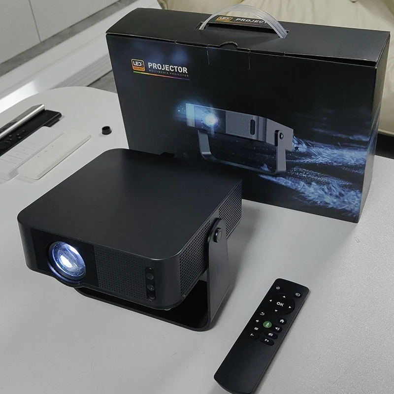 AI Smart 8500 Lumens Z6 Mini Projector Full HD Android 12 Auto Focus WiFi 6 Auto Keystone Full HD 1080P Home Cinema Projector