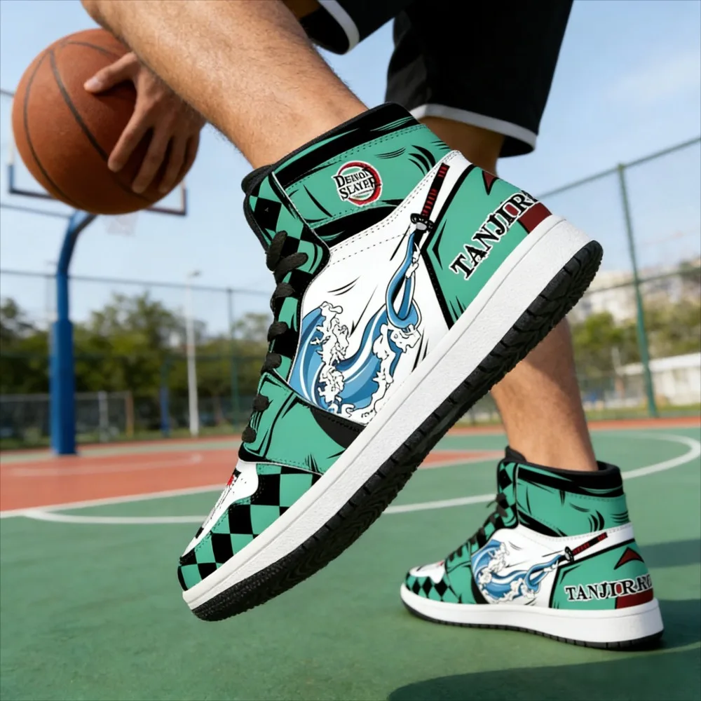 

Demon Slayer Corps Sneakers Tanjirou Co-branded Basketball Shoes Anime Fashion Men's Shoes Women's Shoes Customize Birthday Gift