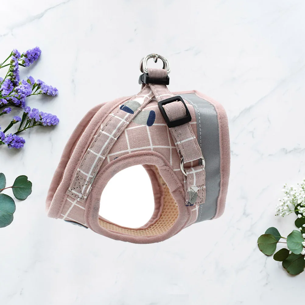 

1Pcs Dog Leash Vest Adjustable Chest Strap Reflective Belt for Puppies and Small Dogs Suitable for All Seasons Bichon Frise L