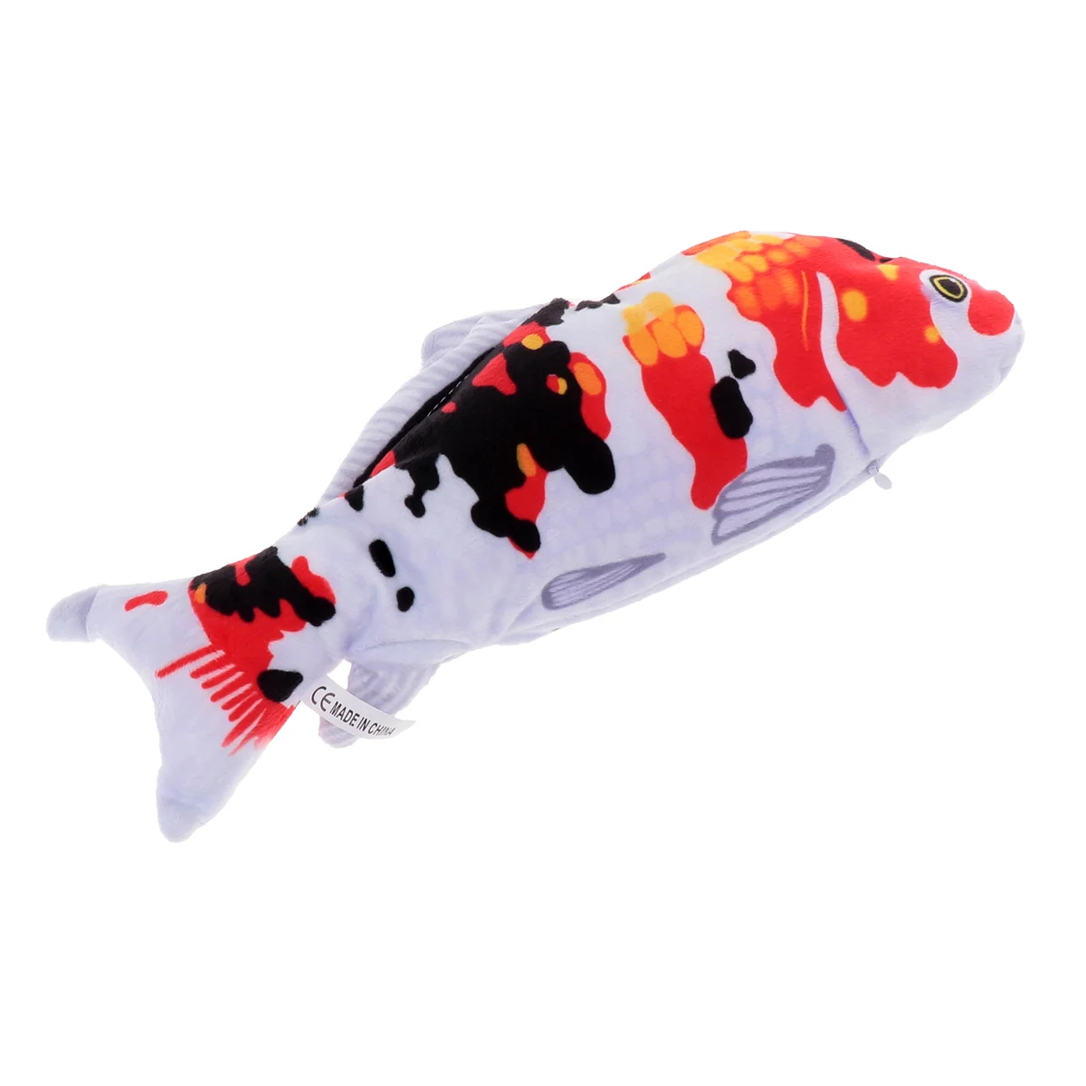 Artificial Carp Fish Toy Cat Playing Fish Toy Kitten Teaser Funny Fish Toy (Zipper Style) cat toys fish toys