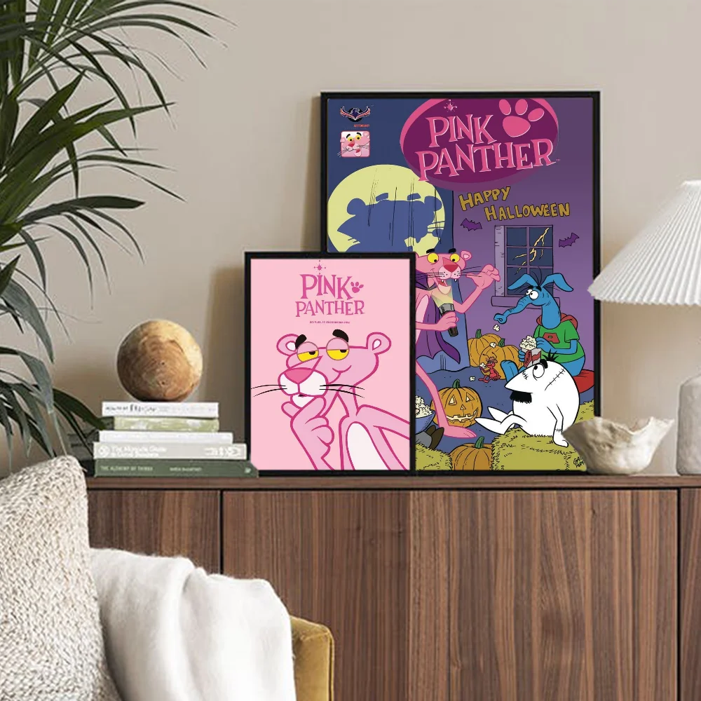 Pink Panther DIY Sticky Poster Fancy Wall Sticker For Living Room Bar Decoration Wall Decor