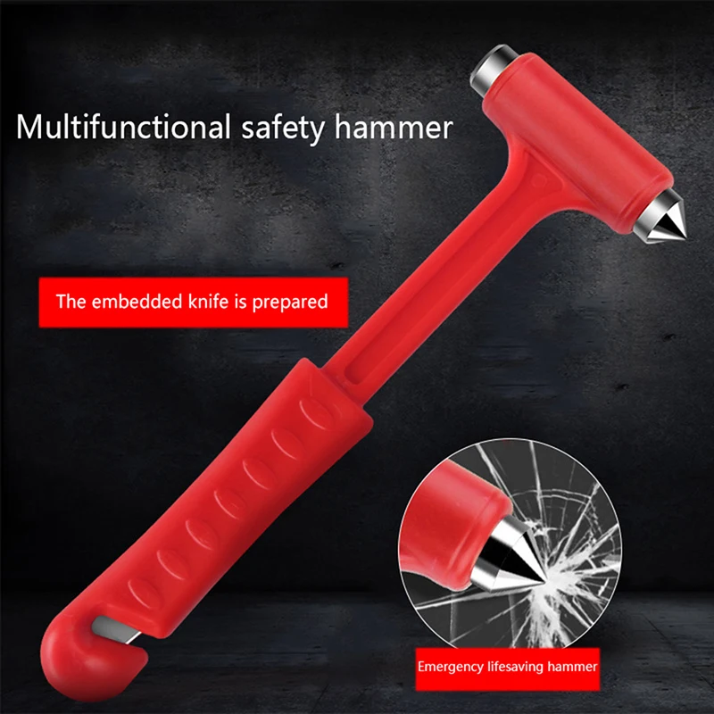 New 3 In1 Car Broken Window Hammer Emergency Safety Escape Rescue Tool Seat Belt Cutter Lifesaving Auto Glass Breaker