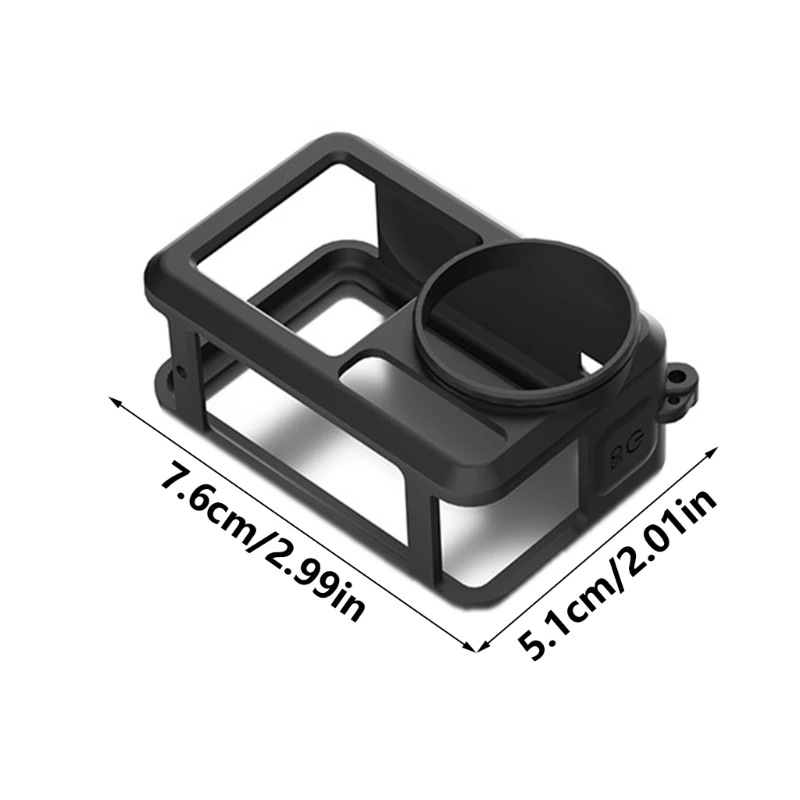 Wytrzymałość Silikonowe etui ochronne na obiektyw do miękkiej obudowy aparatu Action 5Pro