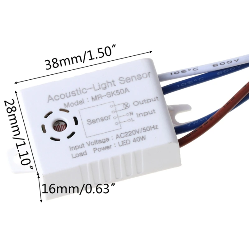 5PC Sound Control Sensor Smart Switches Module Detector Spraaksensor Intelligent Auto Aan Uit Light Home Improvement