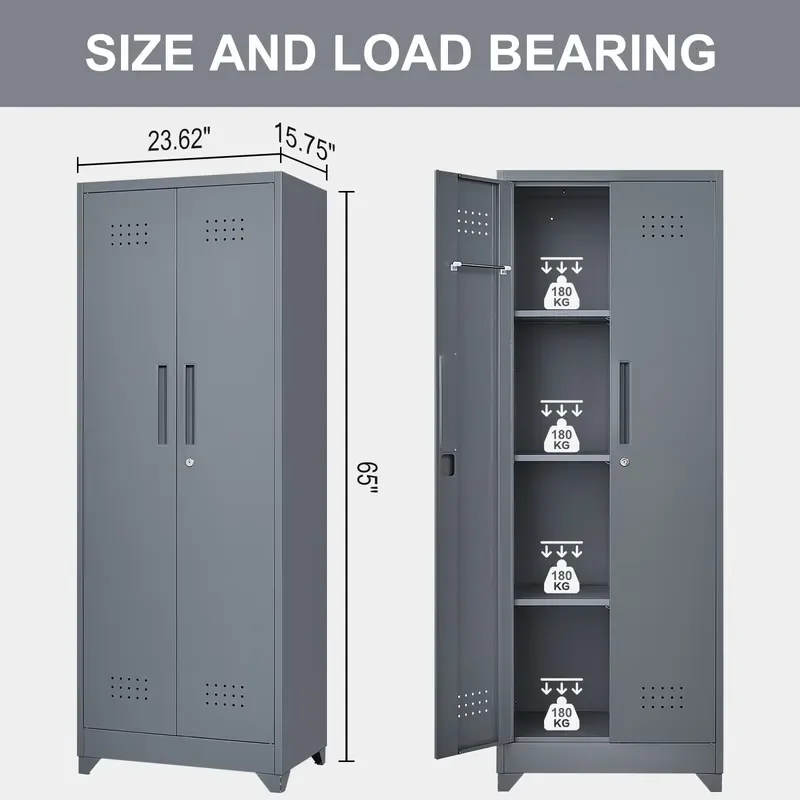 Factory Price Mop and Furniture Supplies Model Cleaning Closet Bathroom Broom Storage Cabinet