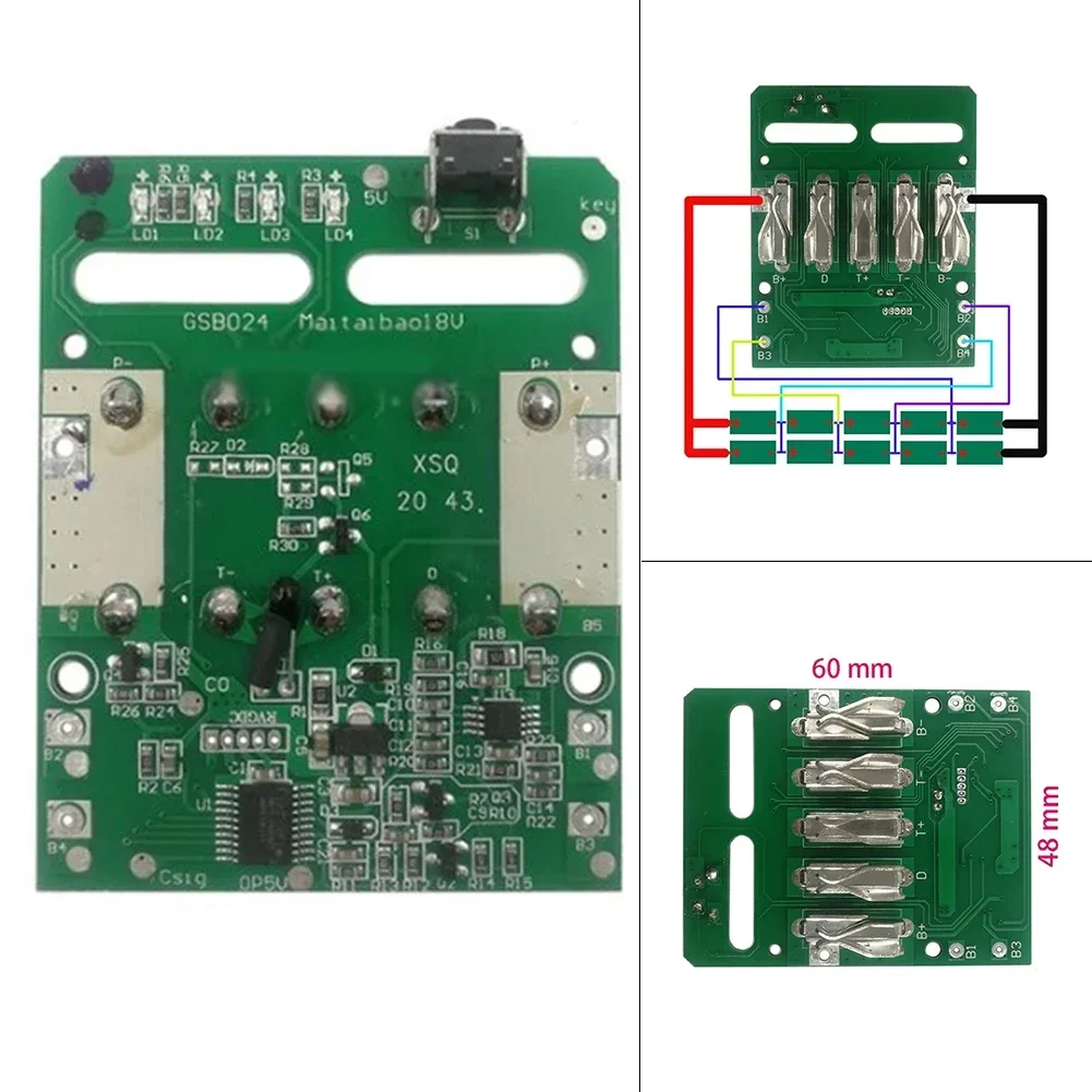 

Charging Protection Circuit Board PCB Board For 18V Lithium Battery Rack Protection Board Li-ion Battery Module for Drill Motor