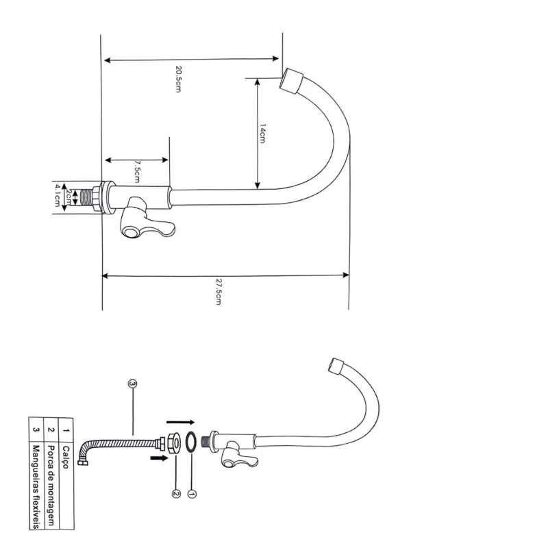 

Y1UB Highly End Basin Faucet Bathroom Sink Faucet 1/2inch Interfaces 180 Rotation