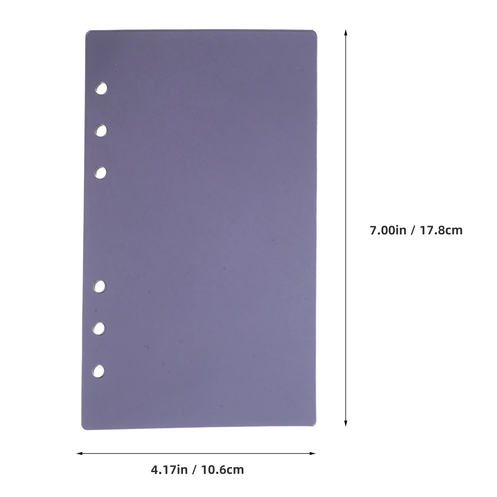 Okładka segregatora A6 z akrylu, wielokrotnego użytku, z 6 otworami, przenośny organizer na notatki, planer, segregator do domu, biura i podróży.