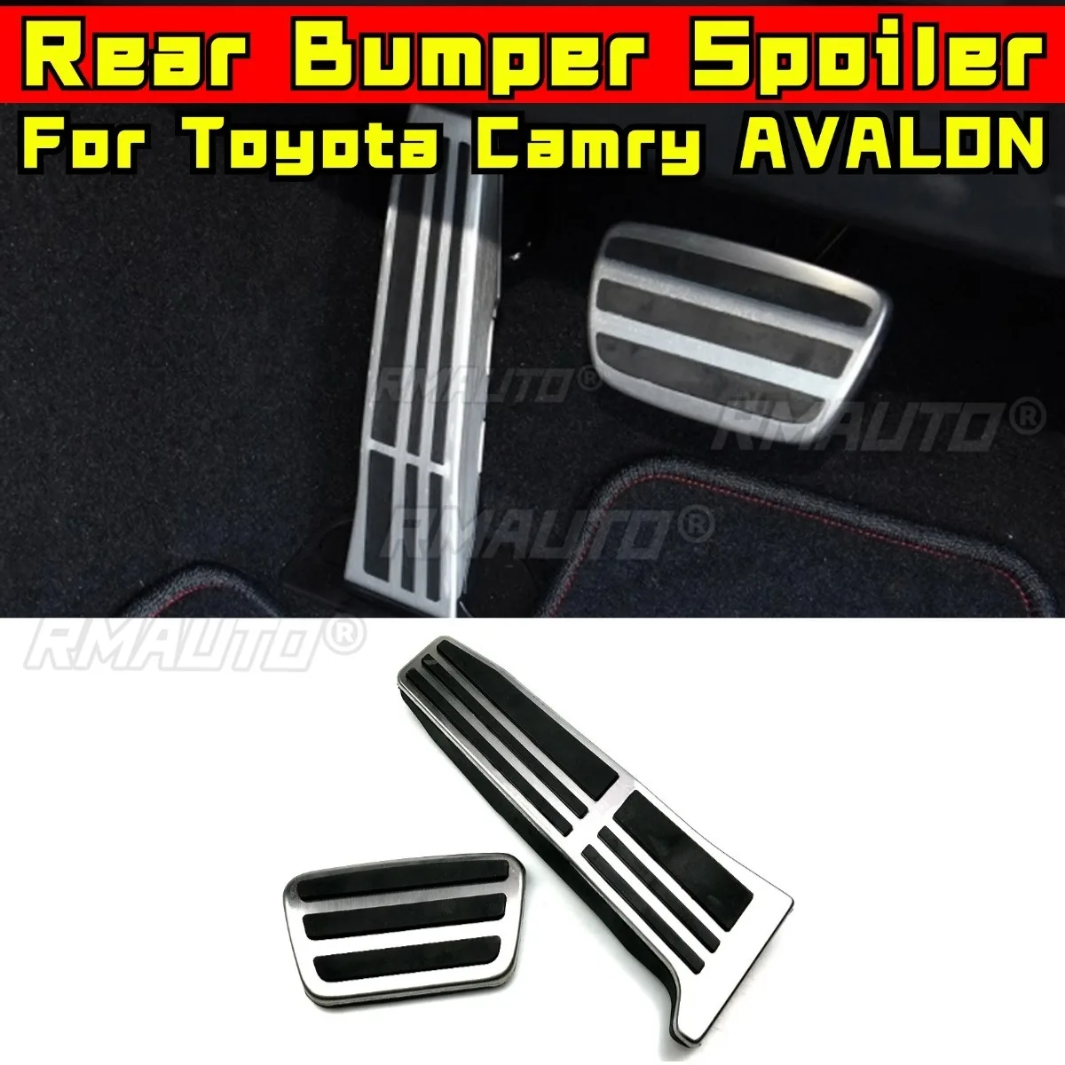 Car Pedal Pad Cover For Toyota Camry AVALON Lexus ES LS 2018+ Body Kit Non-slip Stainless Steel Accelerator Brake Foot Pedals
