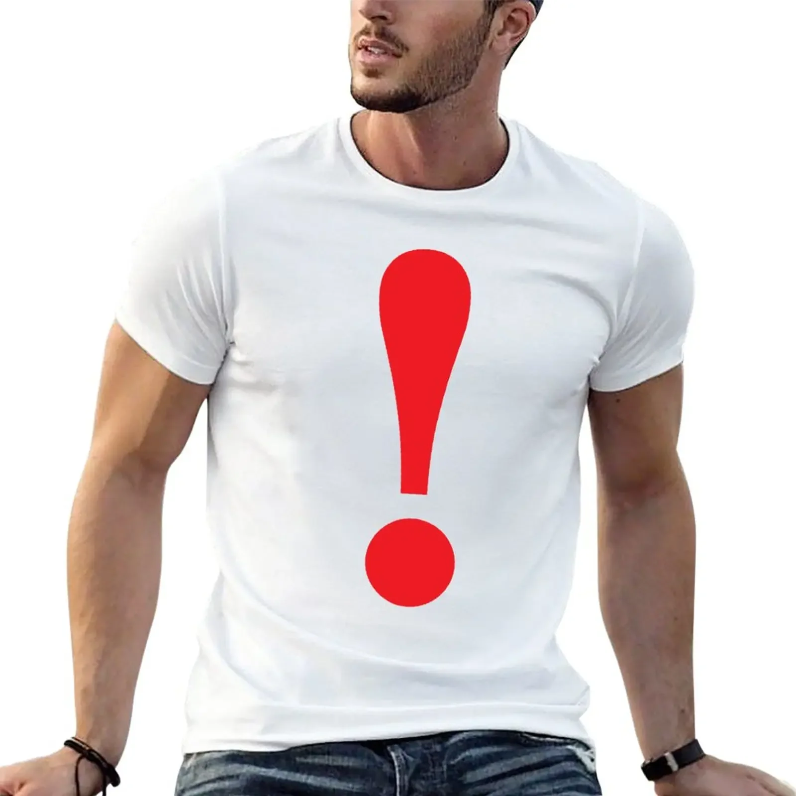 

New Exclamation mark symbol T-Shirt funny t shirts plus size tops customized t shirts sublime t shirt plain white shirts men