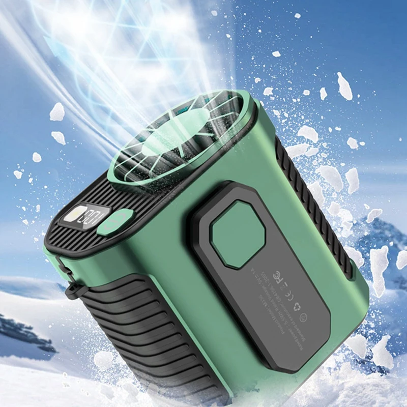 

Waist-Mounted Fan Cooling High-Temperature Outdoor Work Room Welding Site Portable Waist-Mounted Fan