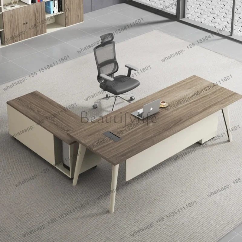 Organizer Aesthetic Office Desk Luxury Extension Commercial Specialty Office Table Standing Study Mesa De Escritorio Furniture
