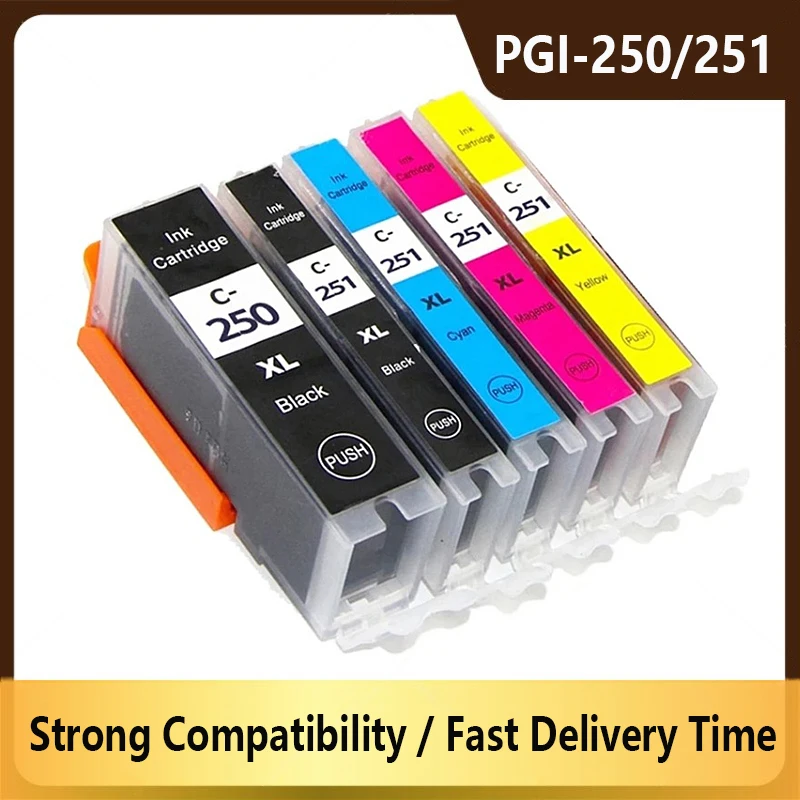 

Compatible PGI250 PGI-250 CLI-251 ink cartridge For canon PIXMA MG5420 MG5422 MG5520 MG5522 MG6420 IP7220 MX722 MX922 IX6820