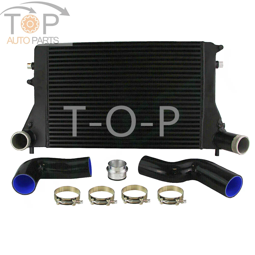 Upgrade FMIC Engine Turbo Turbocharger Inter Cooler Intercooler Kit For VW Golf GTI 2.0 MK5 MK6 for Audi A3/S3 (VERSION 2) Black