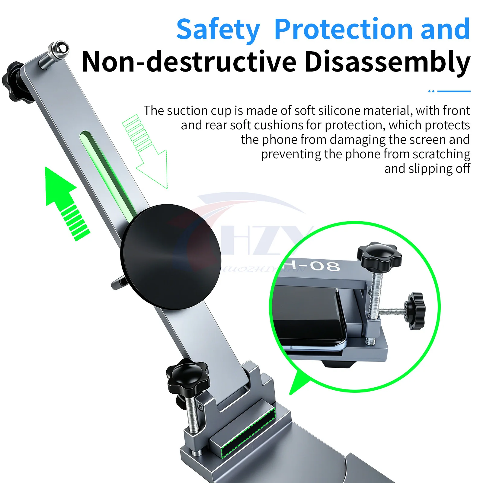 iFixes ICF6/HZY H-08 2in1 Phone Screen Removal Tool Heat-Free Design Adjustable Angle Strong Adhesion Screen Removal and Repair
