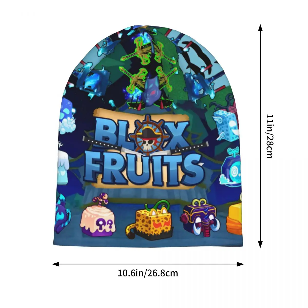 Blox الفواكه الألعاب لعبة بونيه القبعات عادية في الهواء الطلق Skullies قبعة حريمي Robloxx للرجال النساء الصيف رئيس التفاف قبعات