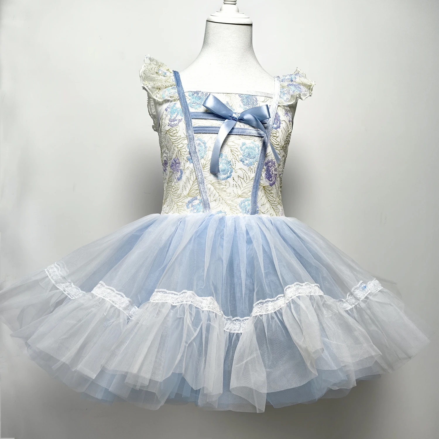 

Kids Ballet Dress Girls Lace Sequin Swan Lake Performance Clothes Modern Dance Dress Gymnastic Ballet Performance Tutu Skirts