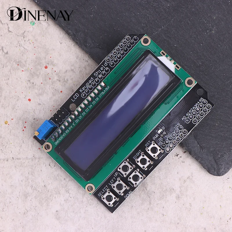 Blue Screen LCD1602 Expansion Board with KeyPad Shield Ideal for Intelligent Home and Robotics Projects
