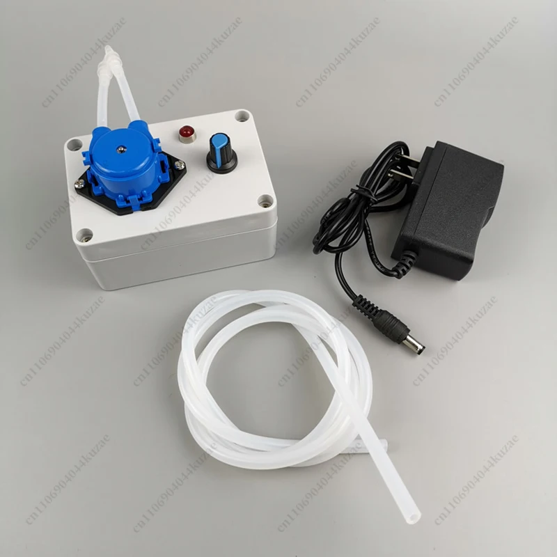 Mini Food-Grade Peristaltic Pump, Self-Priming Metering Pump with Foot Switch, 10-70ml/min Adjustable for Lab Use