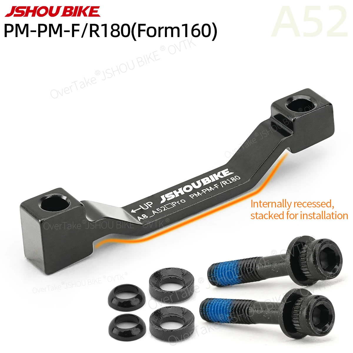 

1/2/4/10/20PCS Bicycle Disc Brake Adapter Fork and Frame PM From 160mm To 180mm Rotor For Large caliper MTB Cycling Bike Parts