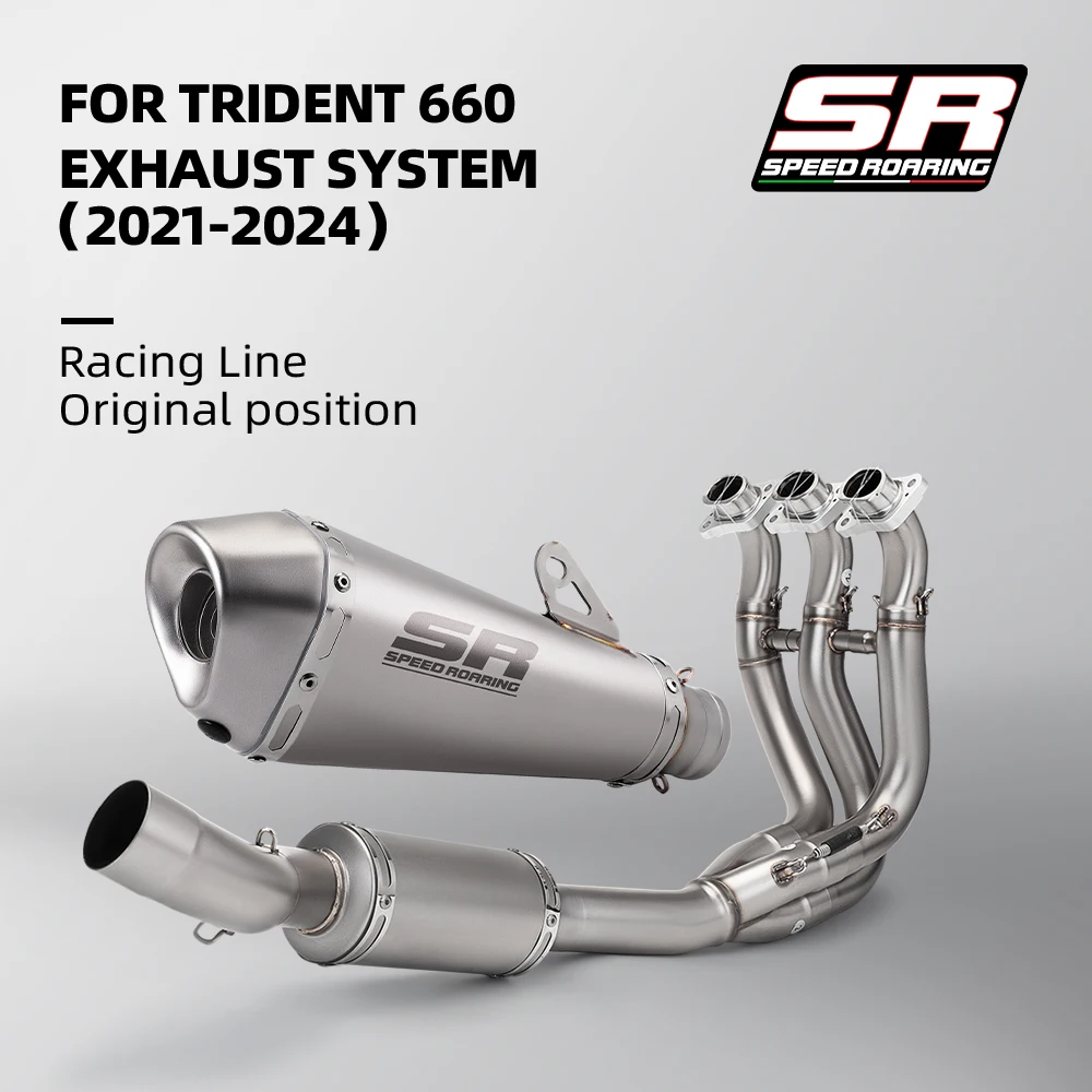 Motocicleta Exhaust Silenciador Sistema Completo, Triunfo, Trident, Tiger 660, Esporte, 2021, 2022, 2023