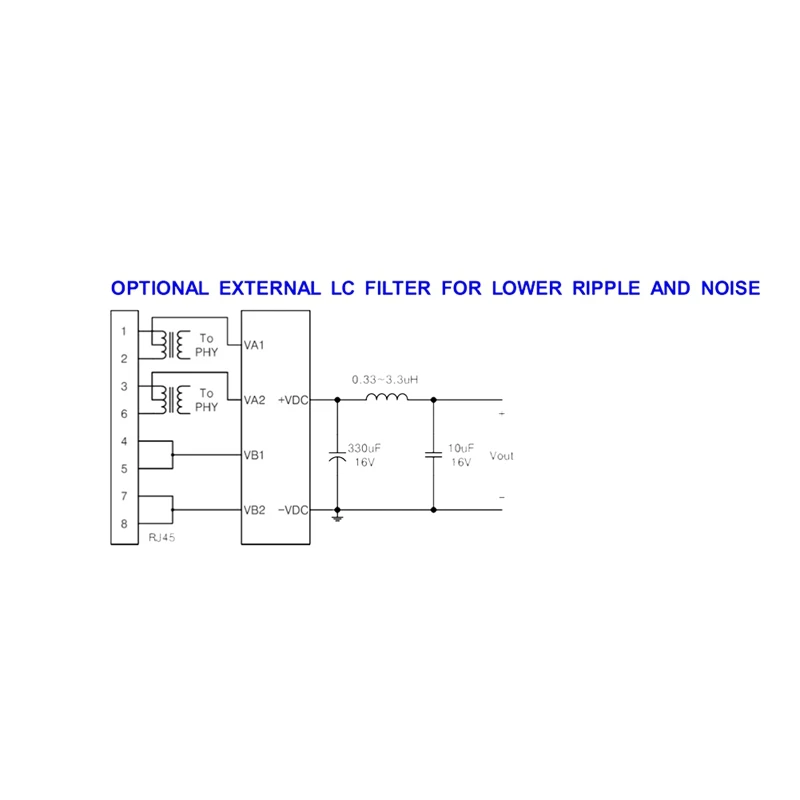 DP1435 POE Module 5V 2.4A IEEE802.3Af Without Capacitance Supports 100M 1000M POE Module