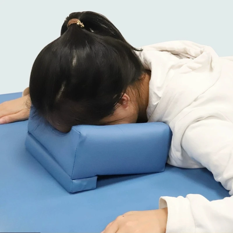 Ophthalmic Pillow Waterproof and Breathable Postoperative Care Pad Prone Rest Pad Soft Blue Eye Care Surgery Support Pillows