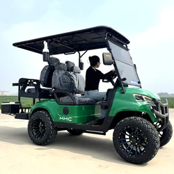 2+2 4 Seats 4 Passengers Electric Off Road Club Car 48V 72V Lithium Battery Golf Buggy Cart for Sale