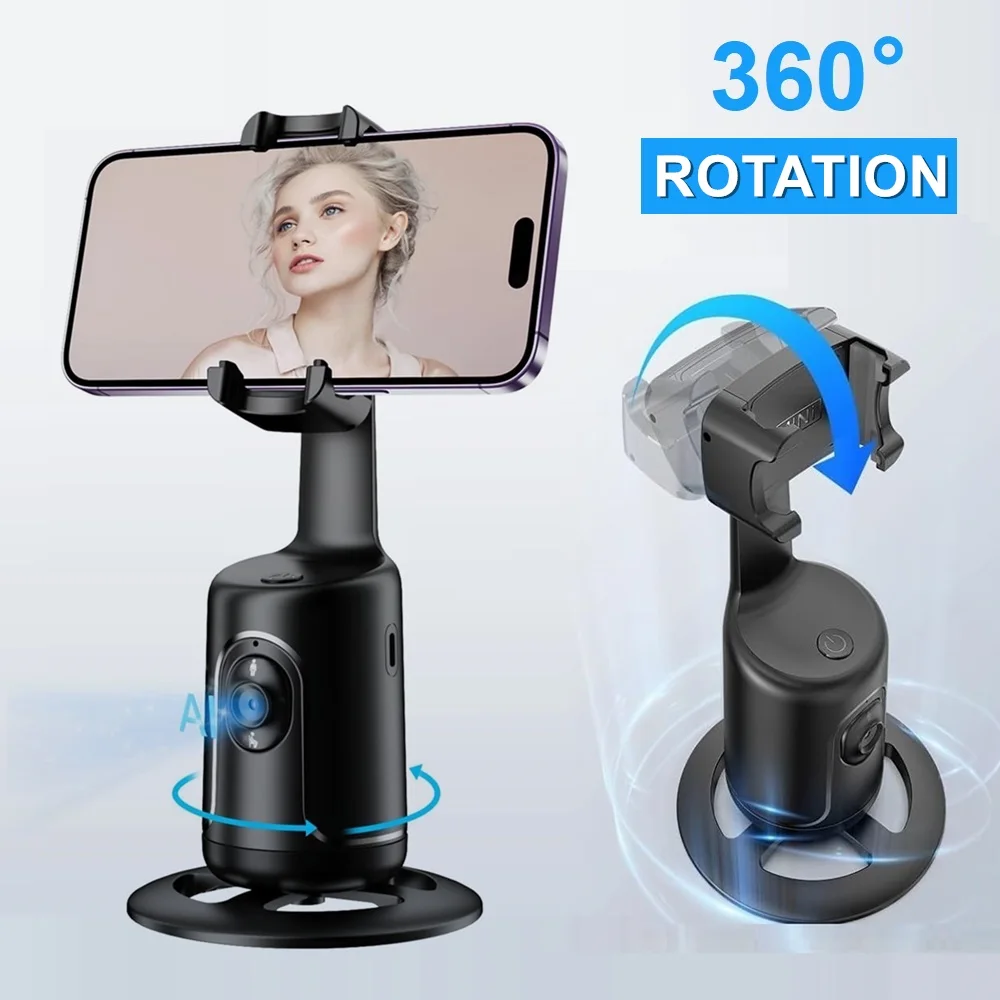 Wireless Gesture Control Auto Face Tracking Gimbal Stabilizer 360°Rotation Tripod Smartphone Selfie Stick for Mobile Vlog Video