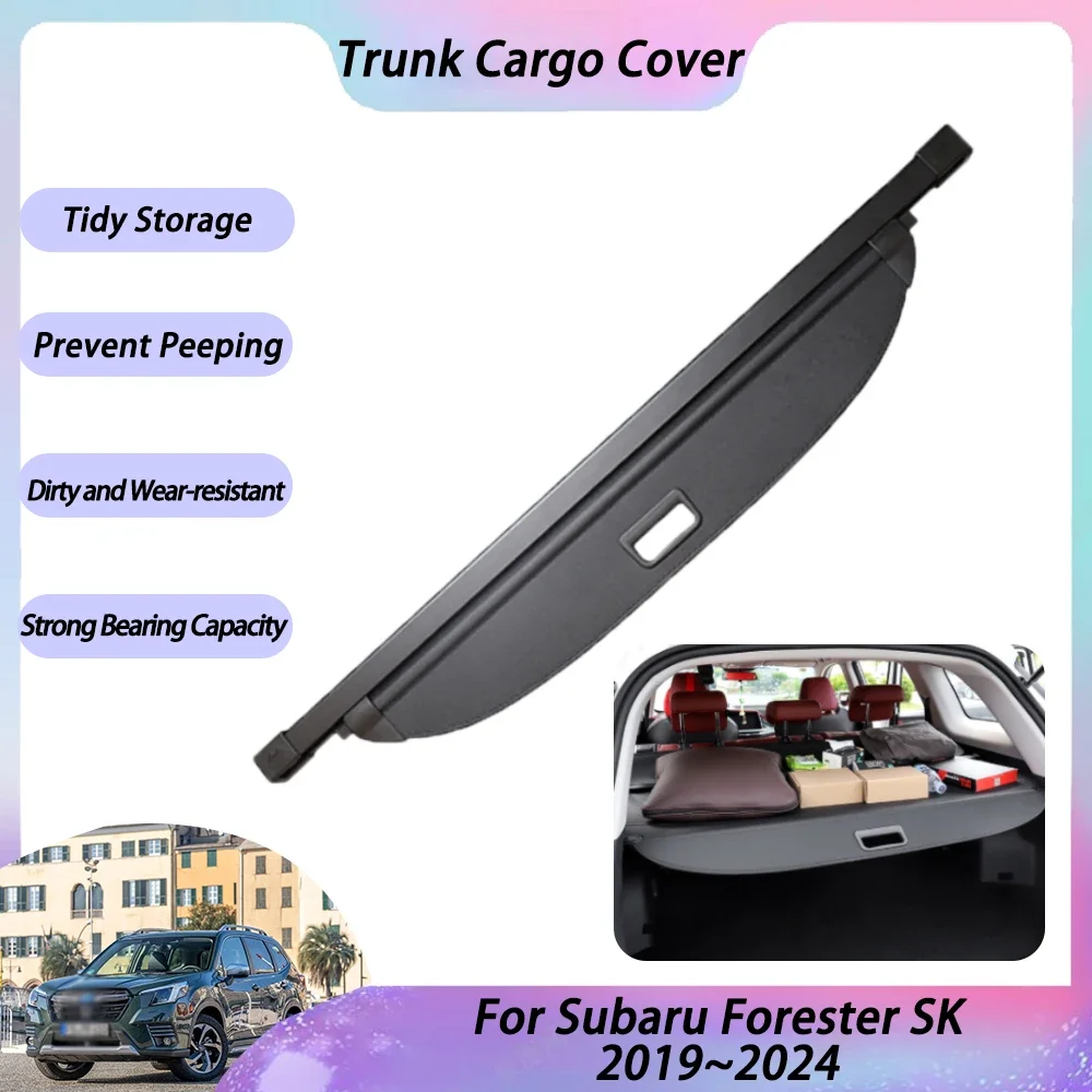 

For Subaru Forester SK 2019 2020 2021 2022 2023 2024 Trunk Curtain Covers Luggage Storage Partition Anti-peep Tray Accessories