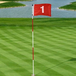 Golf Hole Pole Cup Flag Stick Detachable Anti-Rust For Yard Garden Driving Range Practice Training Golf Putting Green Flagstick